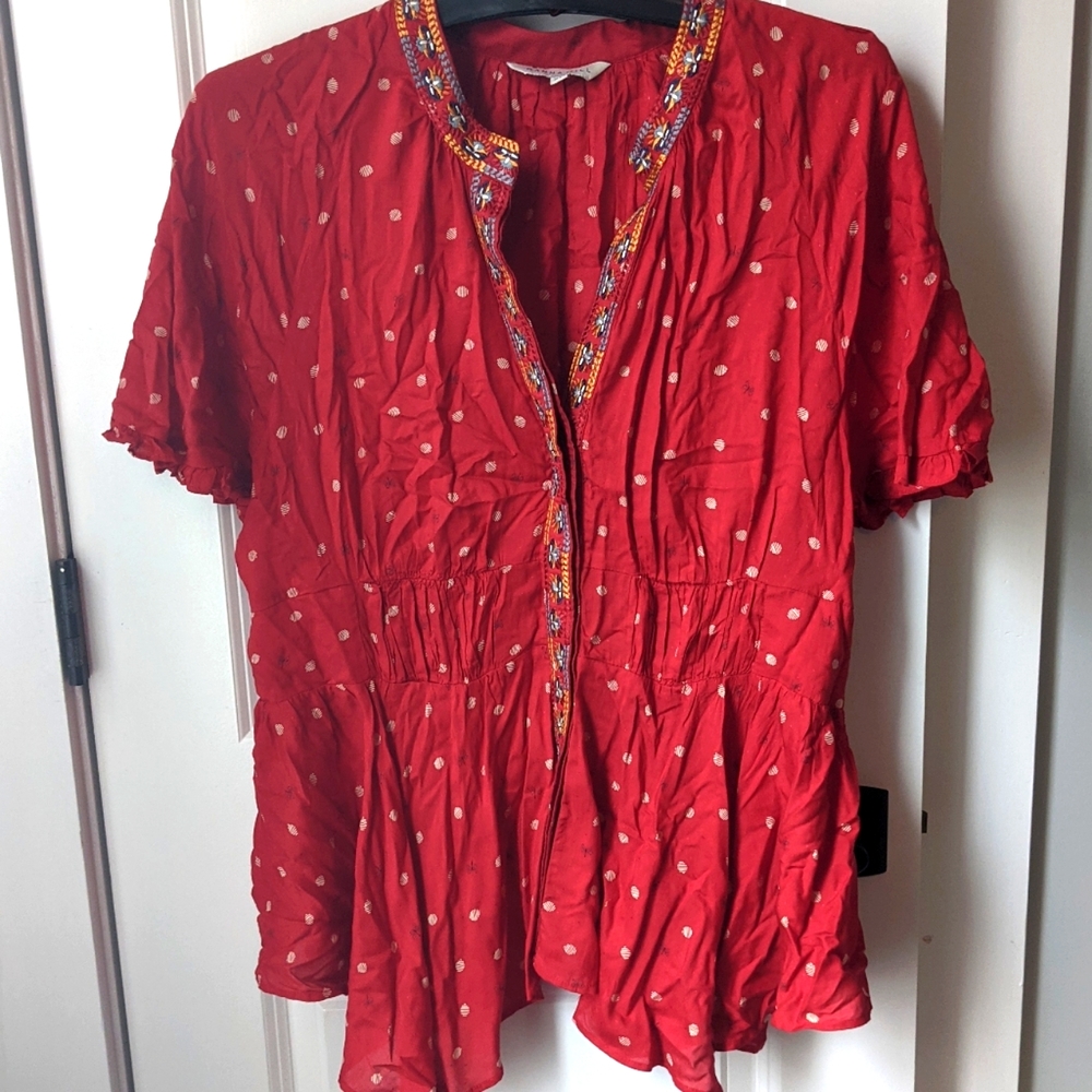 Anthropologie Duchess Embroidered Ranna Gill XL